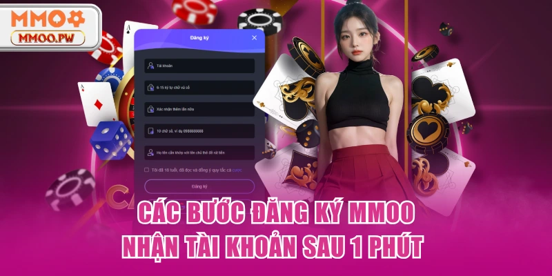 Các bước đăng ký MMOO nhận tài khoản sau 1 phút 