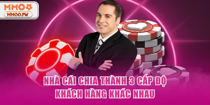 Nhà cái chia thành 3 cấp độ khách hàng khác nhau